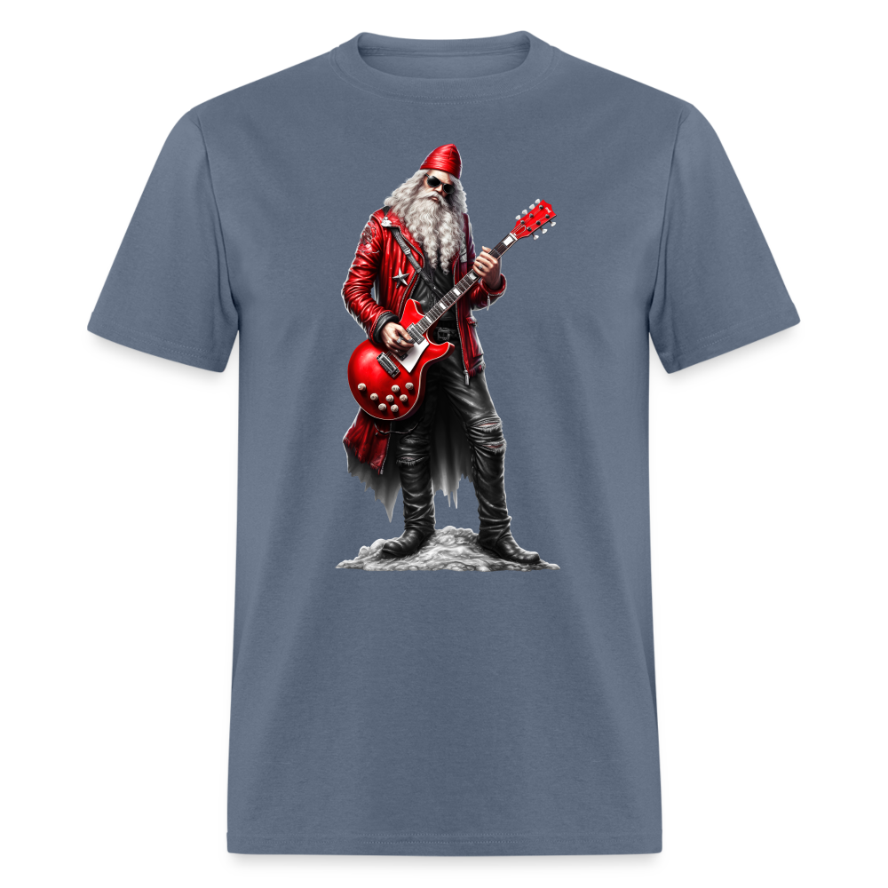 Santa Claus Rock Star Unisex Classic T-Shirt - denim