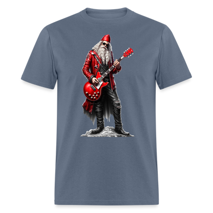Santa Claus Rock Star Unisex Classic T-Shirt - denim
