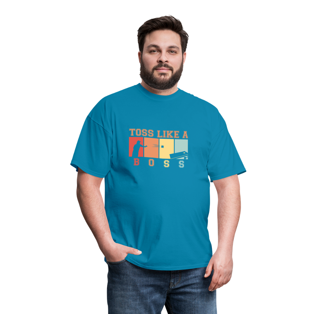 Toss Like a Boss Cornhole Unisex Classic T-Shirt - turquoise