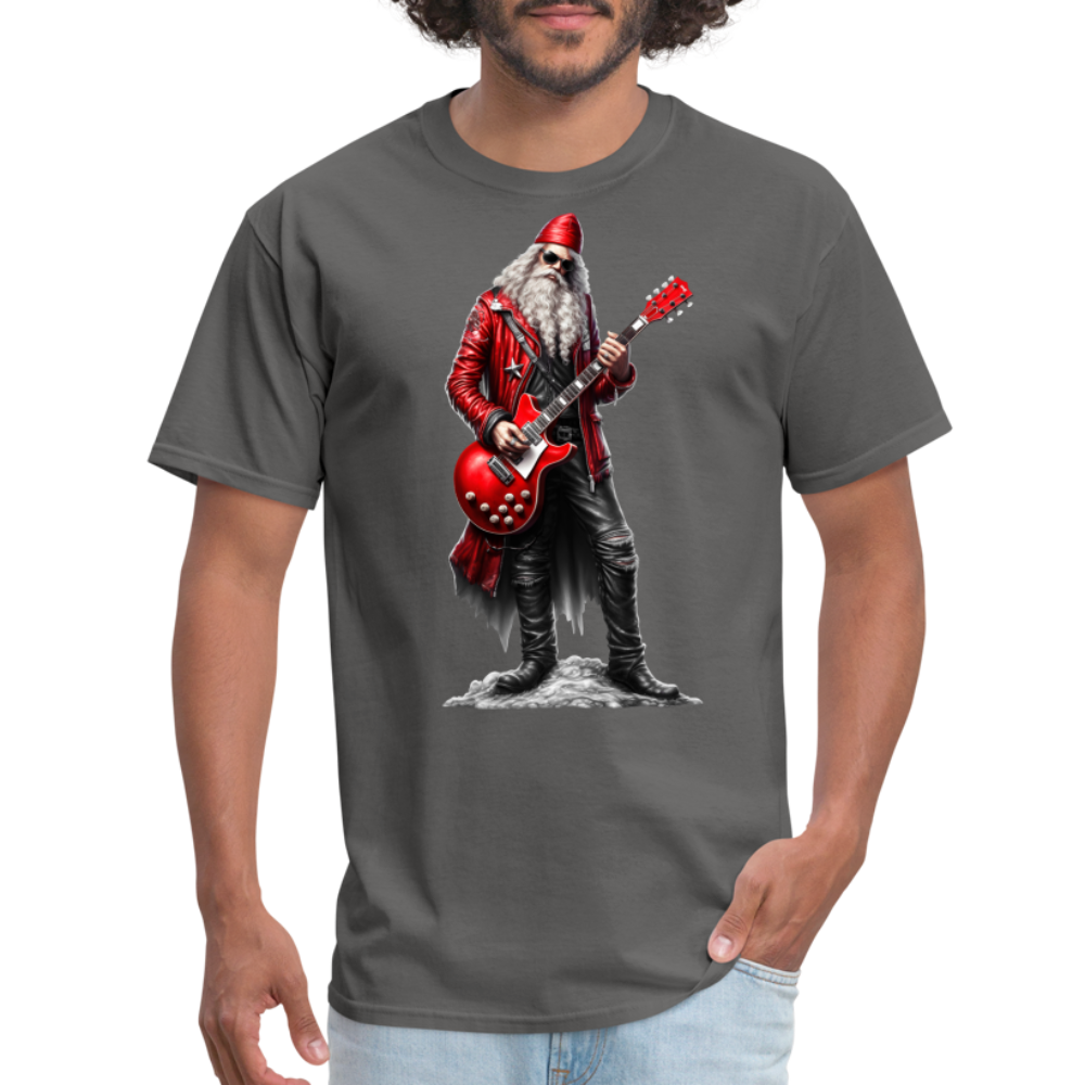 Santa Claus Rock Star Unisex Classic T-Shirt - charcoal