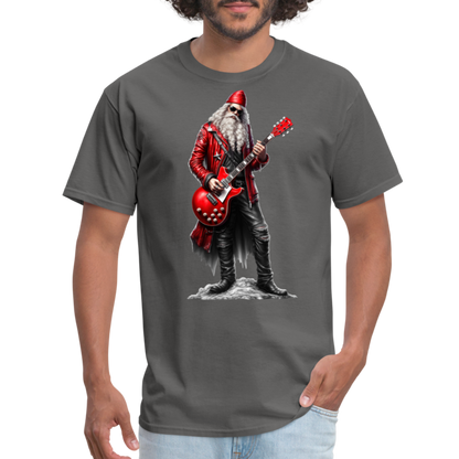 Santa Claus Rock Star Unisex Classic T-Shirt - charcoal