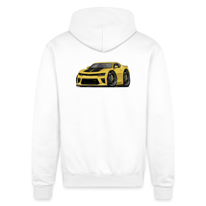 5th Generation Yellow Camaro Champion Unisex Powerblend Hoodie - white