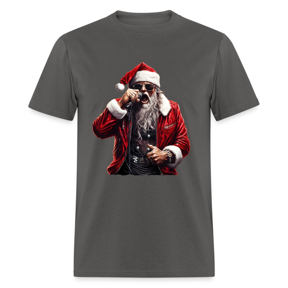 Santa Claus Singing Unisex Classic T-Shirt - charcoal