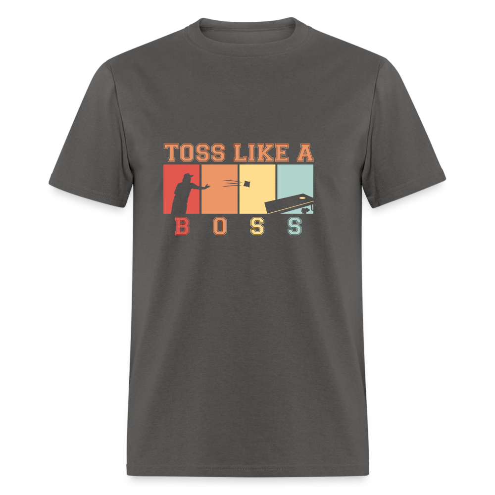 Toss Like a Boss Cornhole Unisex Classic T-Shirt - charcoal