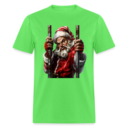 Bad Santa in Jail (Design G) Unisex Classic T-Shirt - kiwi