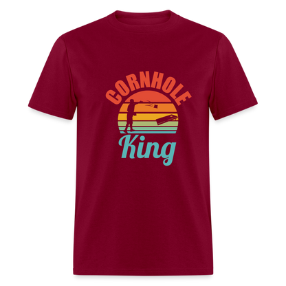 Cornhole King Unisex Classic T-Shirt - burgundy