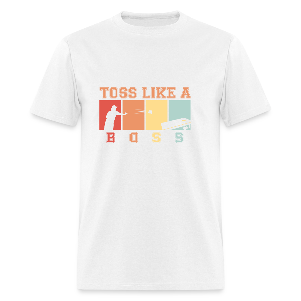 Toss Like a Boss Cornhole Unisex Classic T-Shirt - white