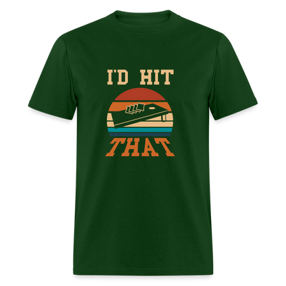 I'd Hit That Cornhole Unisex Classic T-Shirt - forest green