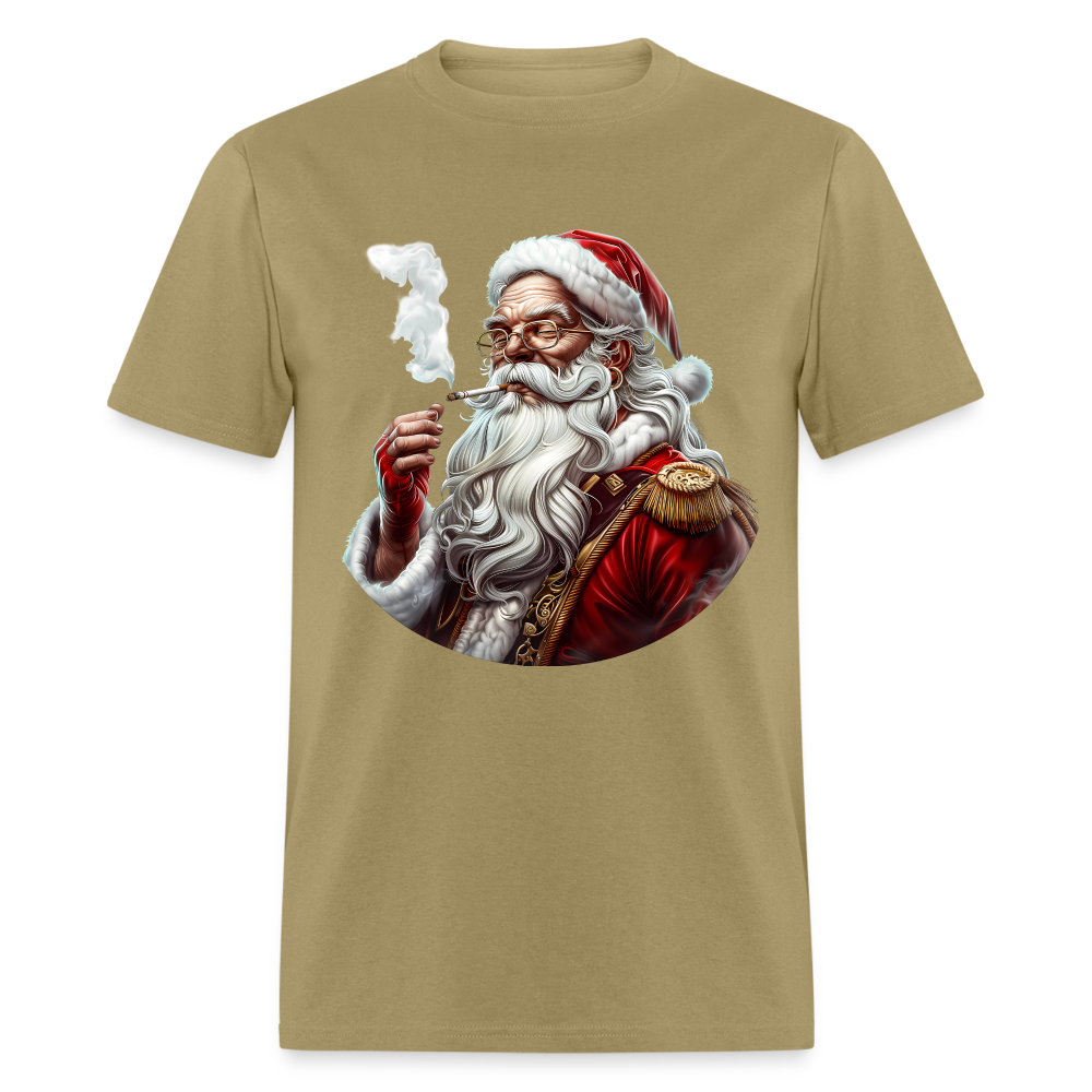 Bad Santa Smoking (Design I) Unisex Classic T-Shirt - khaki