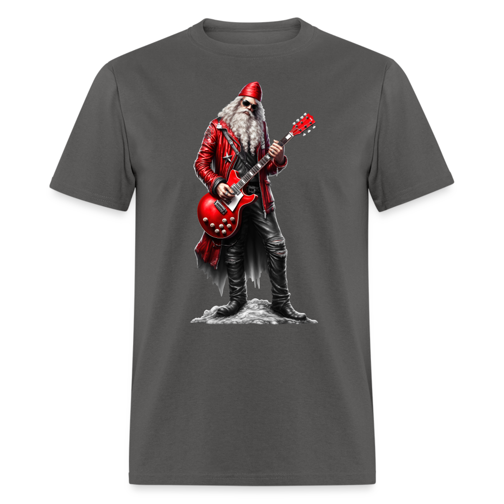 Santa Claus Rock Star Unisex Classic T-Shirt - charcoal