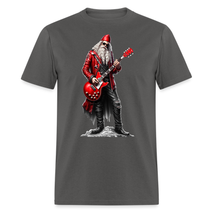 Santa Claus Rock Star Unisex Classic T-Shirt - charcoal