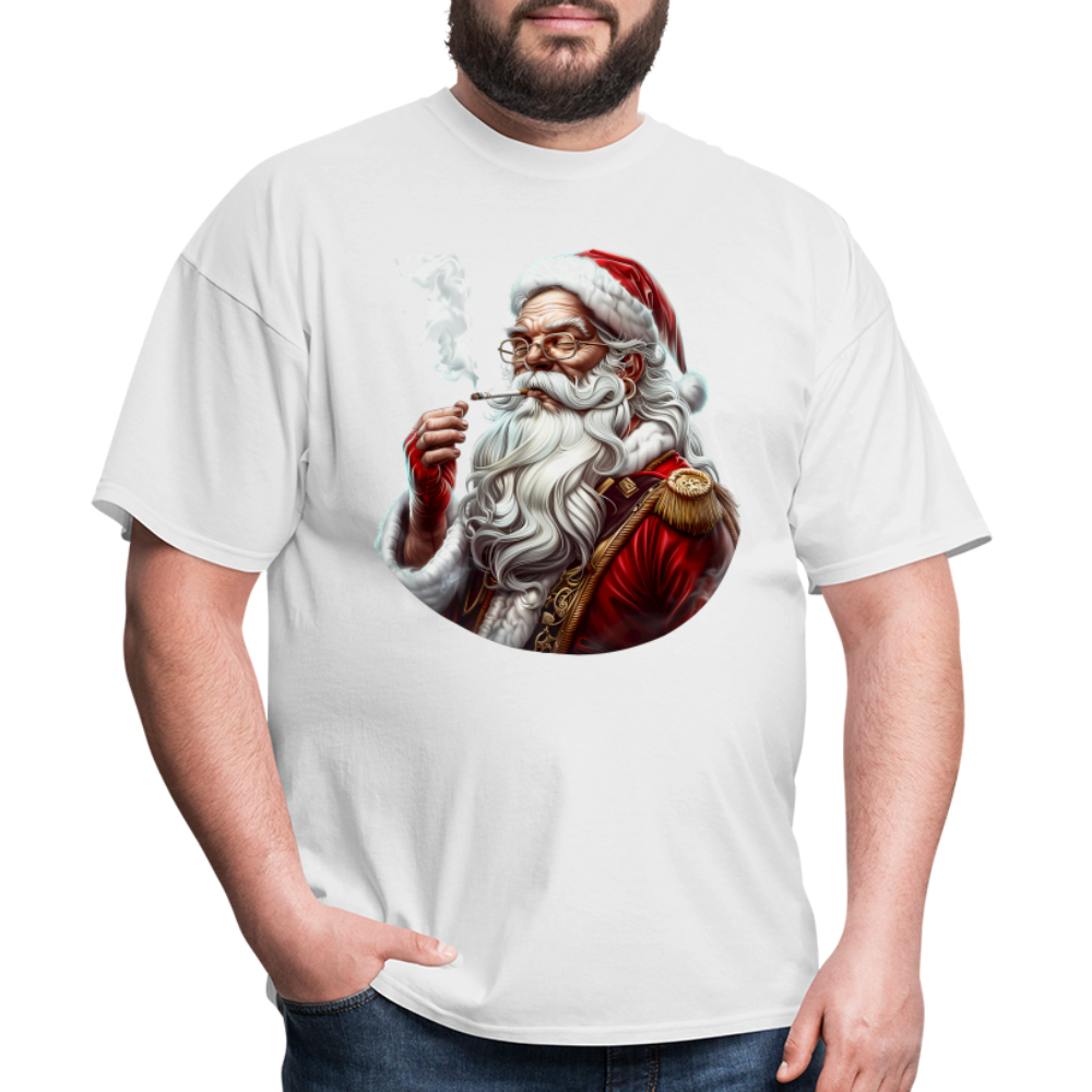 Bad Santa Smoking (Design I) Unisex Classic T-Shirt - white