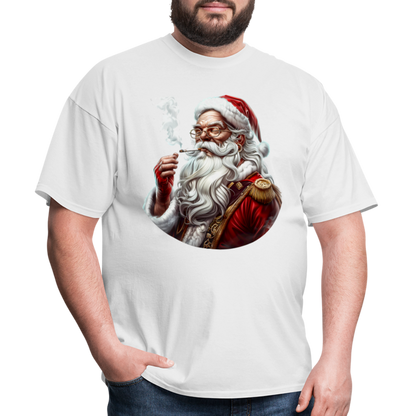 Bad Santa Smoking (Design I) Unisex Classic T-Shirt - white