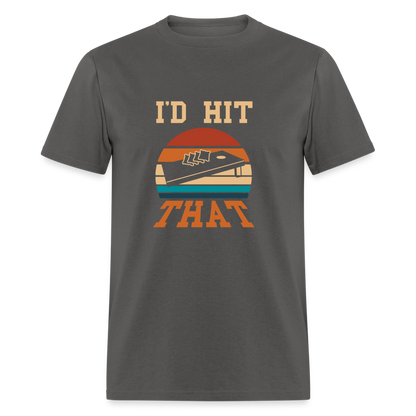 I'd Hit That Cornhole Unisex Classic T-Shirt - charcoal