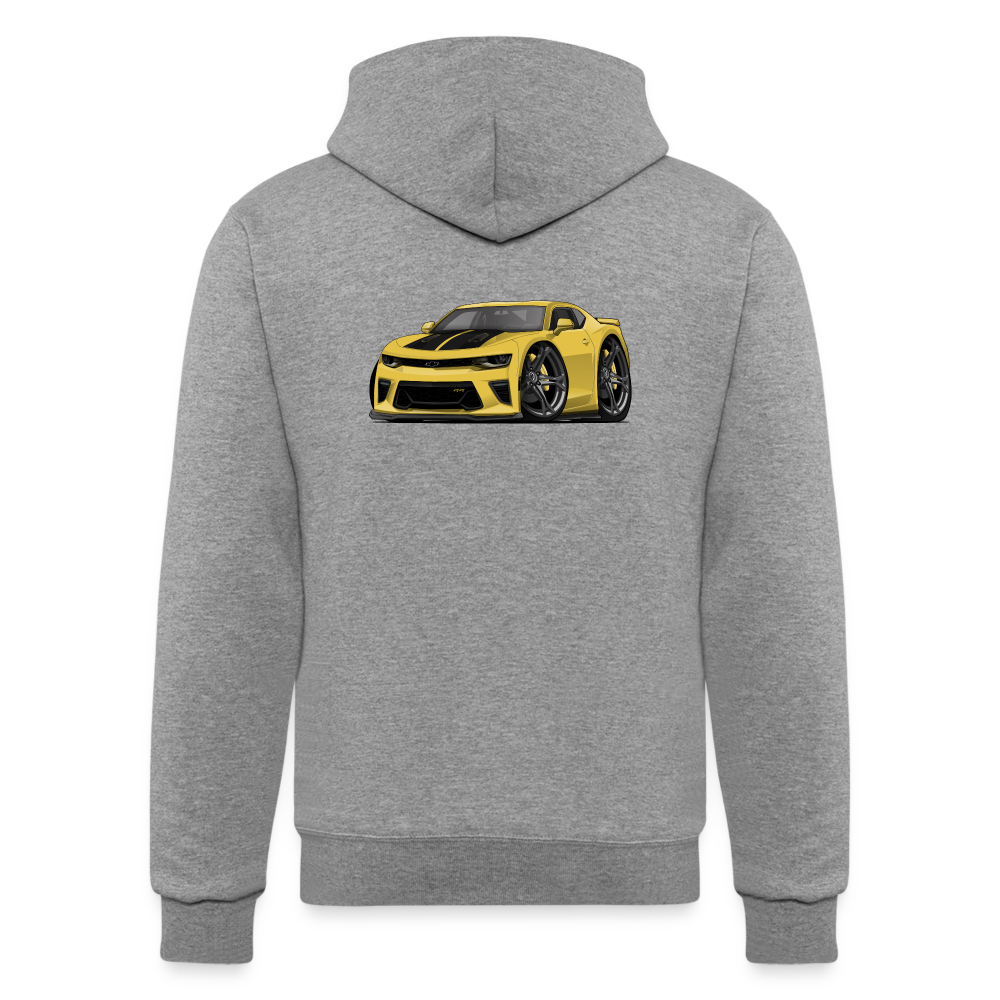 5th Generation Yellow Camaro Champion Unisex Powerblend Hoodie - heather gray