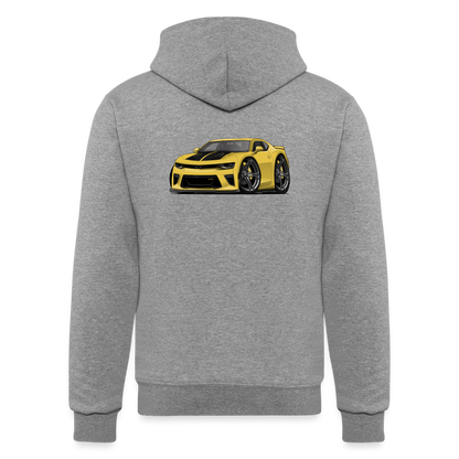 5th Generation Yellow Camaro Champion Unisex Powerblend Hoodie - heather gray