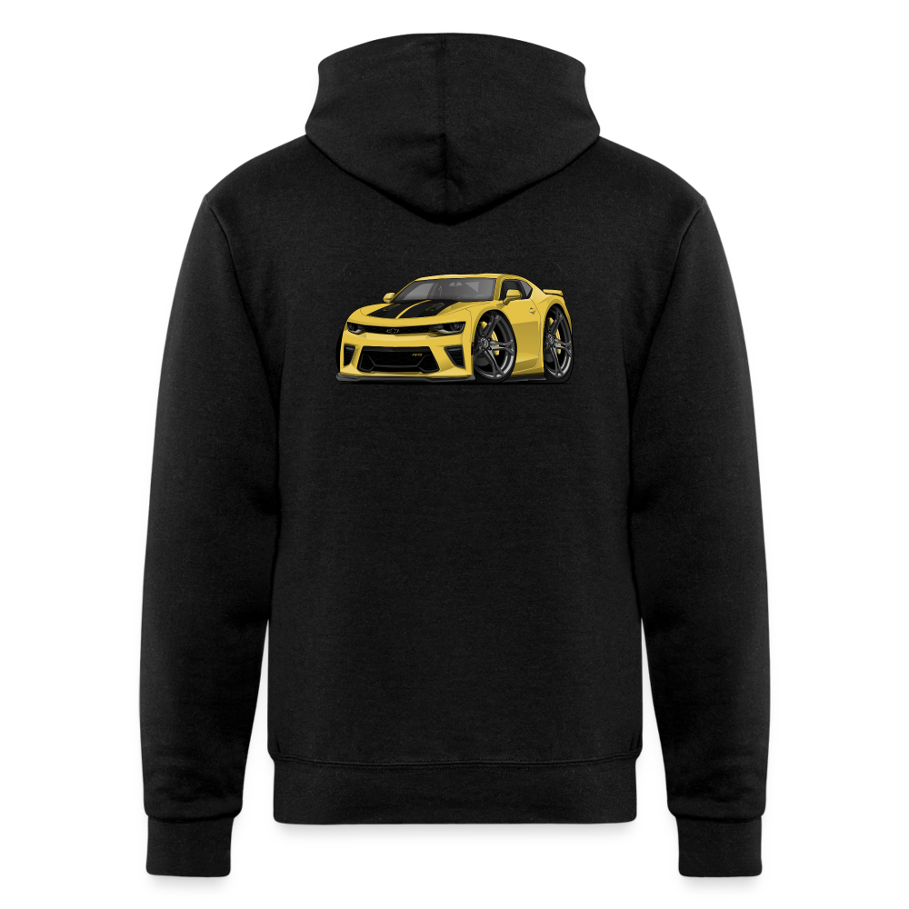 5th Generation Yellow Camaro Champion Unisex Powerblend Hoodie - black
