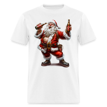 Bad Santa Drinking (Design A) Unisex Classic T-Shirt - white