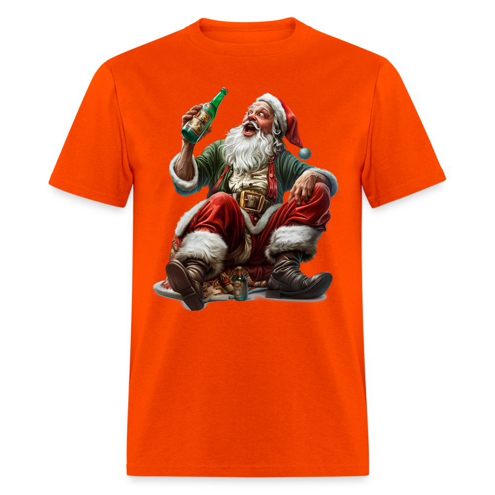 Drunk Bad Santa Unisex Classic T-Shirt - orange