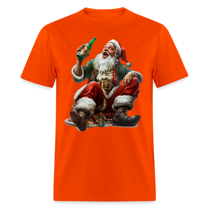 Drunk Bad Santa Unisex Classic T-Shirt - orange