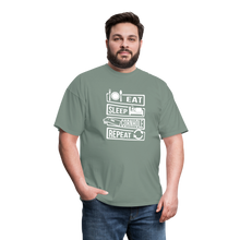 Eat Sleep Cornhole Repeat Unisex Classic T-Shirt - sage