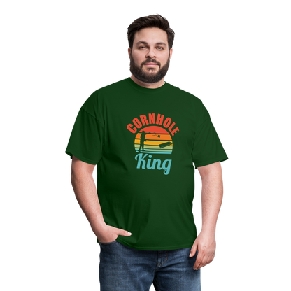 Cornhole King Unisex Classic T-Shirt - forest green