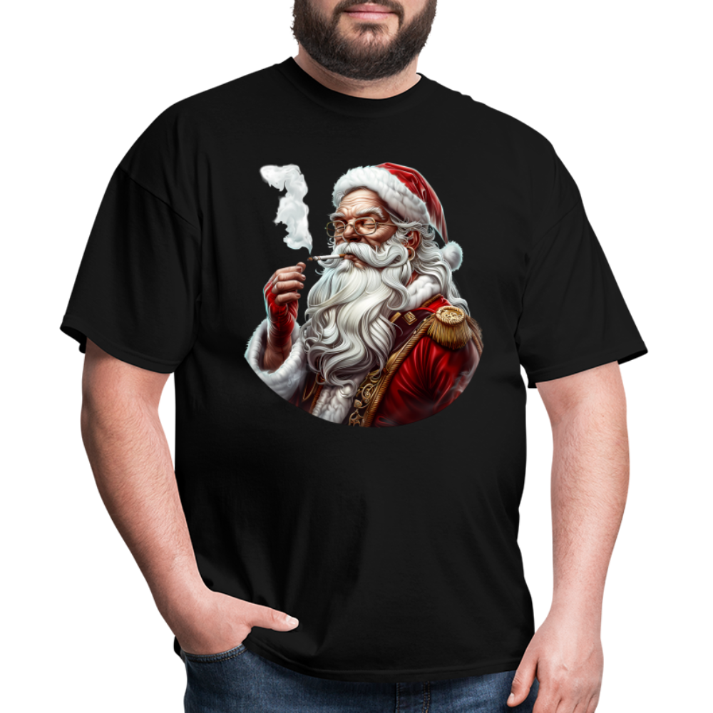 Bad Santa Smoking (Design I) Unisex Classic T-Shirt - black