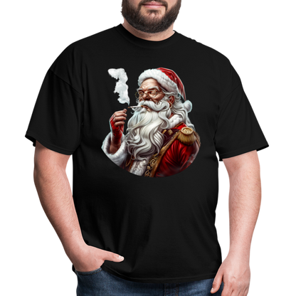 Bad Santa Smoking (Design I) Unisex Classic T-Shirt - black