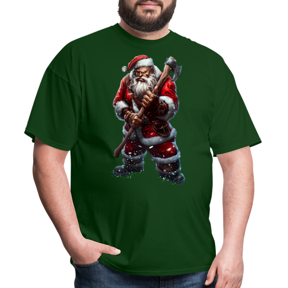 Bad Santa with an Axe Unisex Classic T-Shirt - forest green