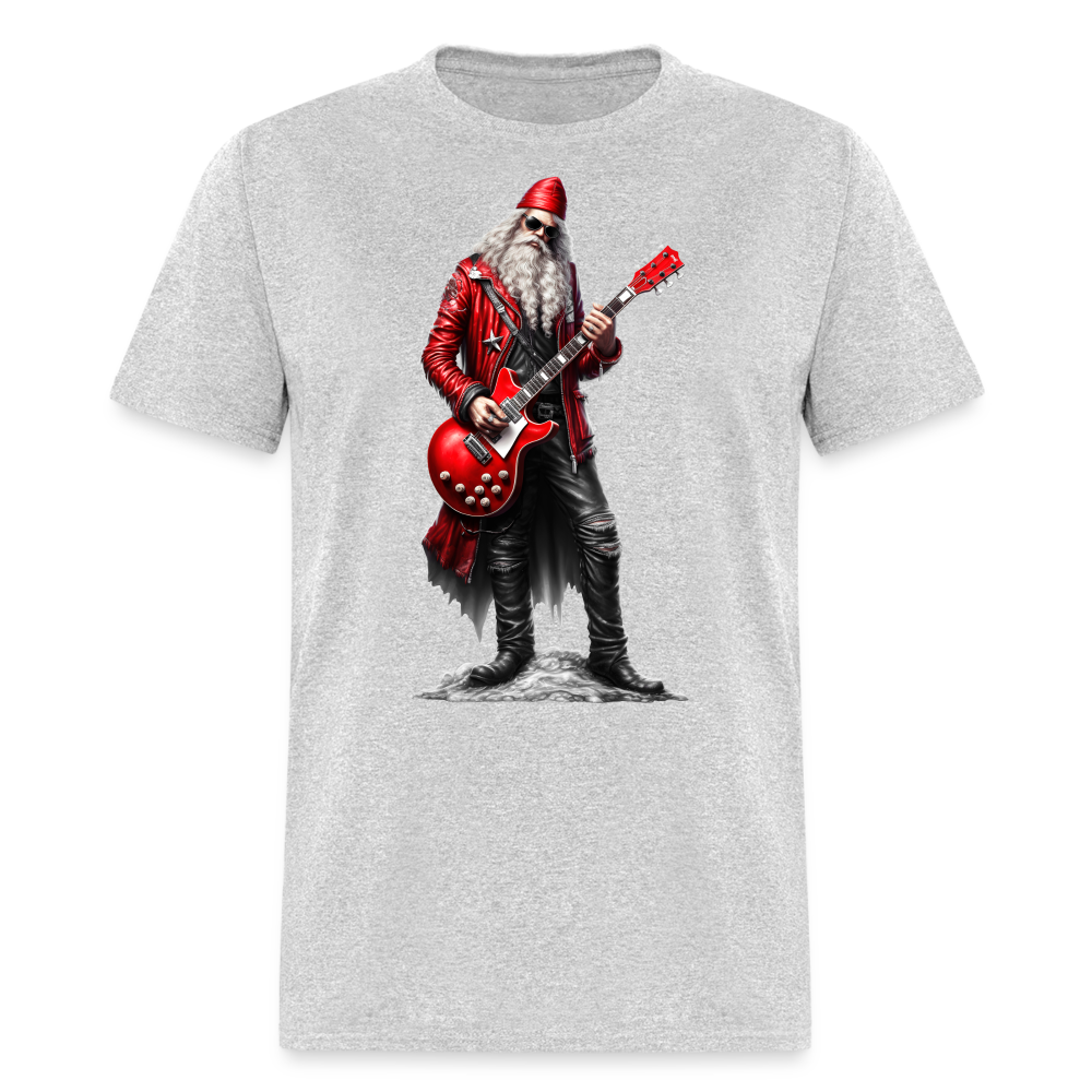 Santa Claus Rock Star Unisex Classic T-Shirt - heather gray