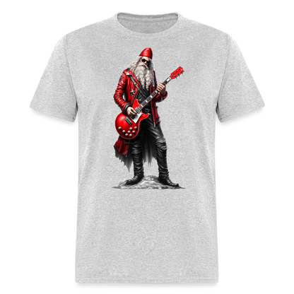 Santa Claus Rock Star Unisex Classic T-Shirt - heather gray