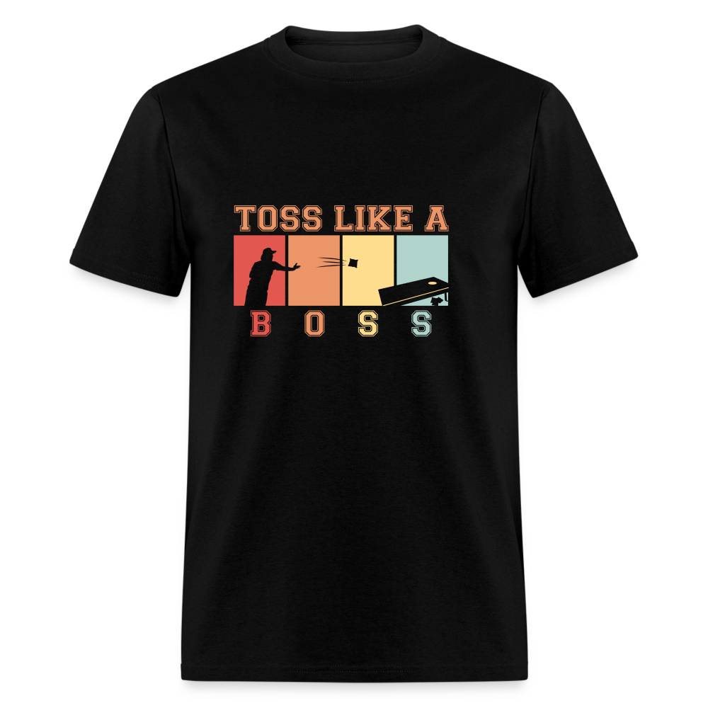 Toss Like a Boss Cornhole Unisex Classic T-Shirt - black