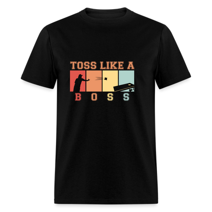 Toss Like a Boss Cornhole Unisex Classic T-Shirt - black