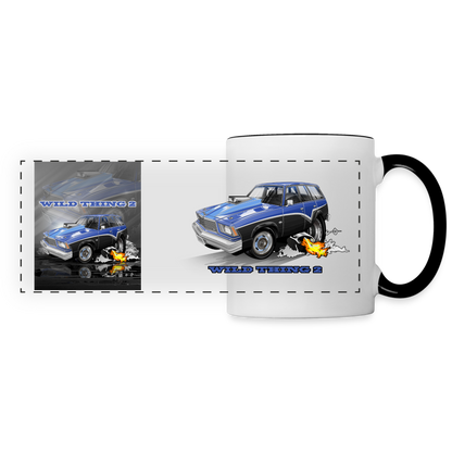 1978 Chevy Malibu Panoramic Mug - white/black