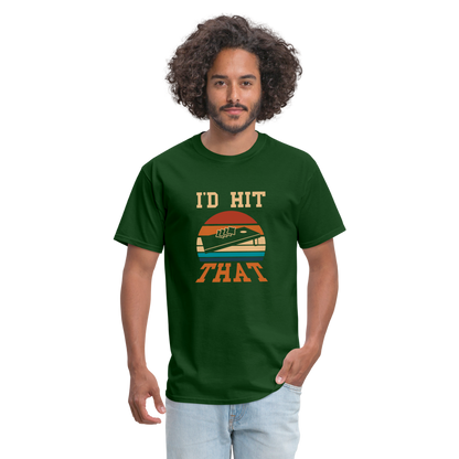 I'd Hit That Cornhole Unisex Classic T-Shirt - forest green