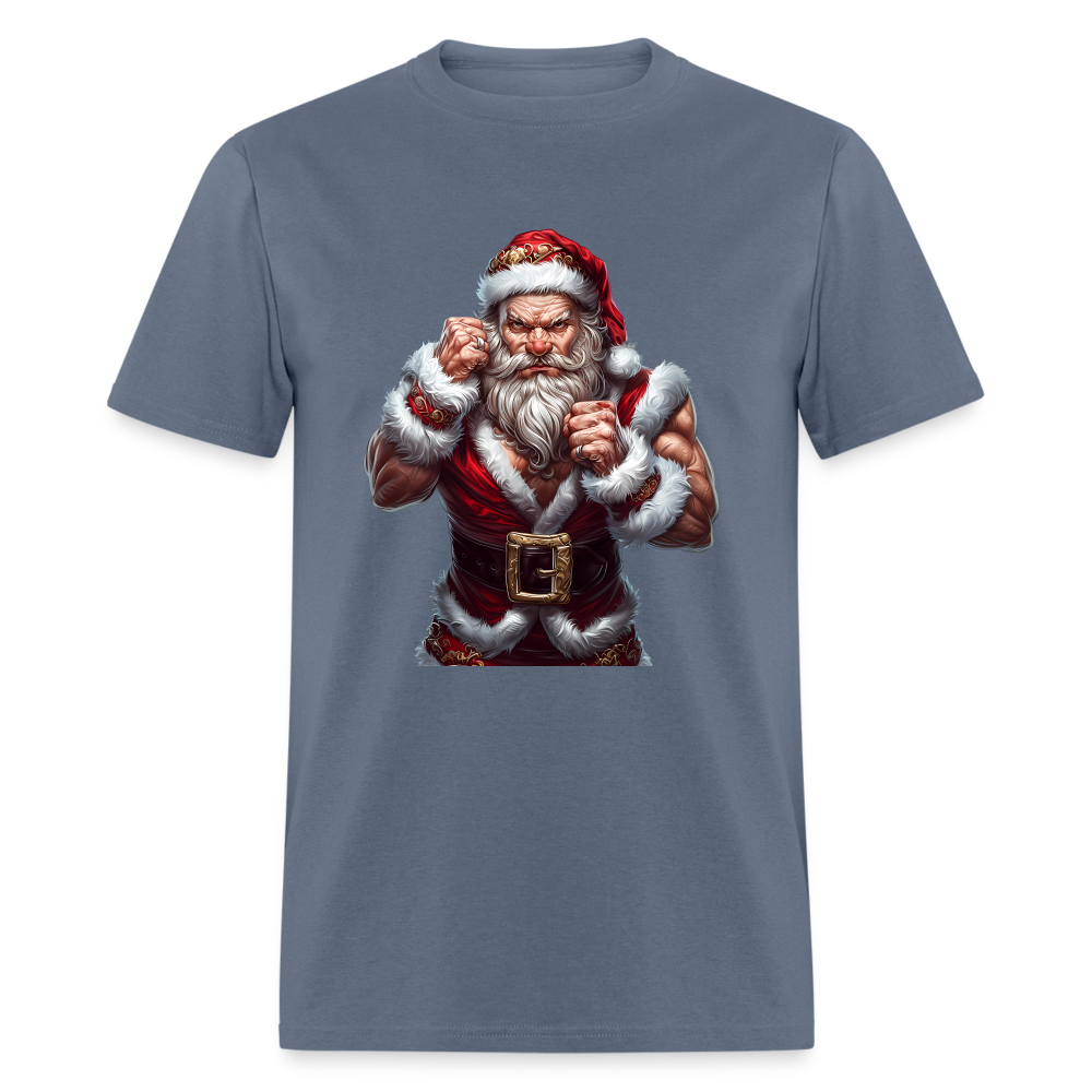 Bad Angry Santa (Design E) Unisex Classic T-Shirt - denim