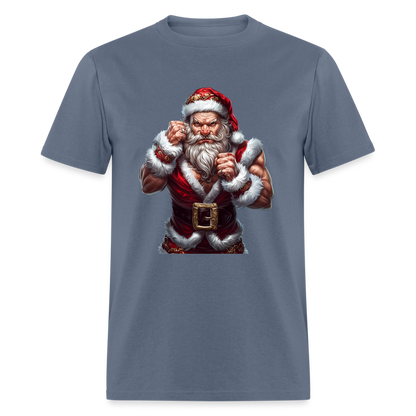 Bad Angry Santa (Design E) Unisex Classic T-Shirt - denim