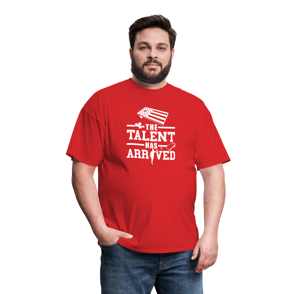 The Talent Has Arrived Cornhole Unisex Classic T-Shirt - red