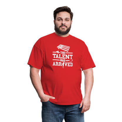 The Talent Has Arrived Cornhole Unisex Classic T-Shirt - red