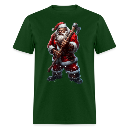 Bad Santa with an Axe Unisex Classic T-Shirt - forest green