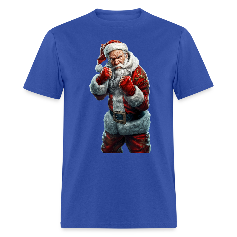 Angry Bad Santa (Design D) Unisex Classic T-Shirt - royal blue