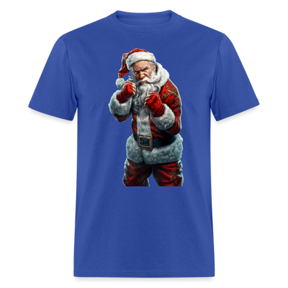 Angry Bad Santa (Design D) Unisex Classic T-Shirt - royal blue