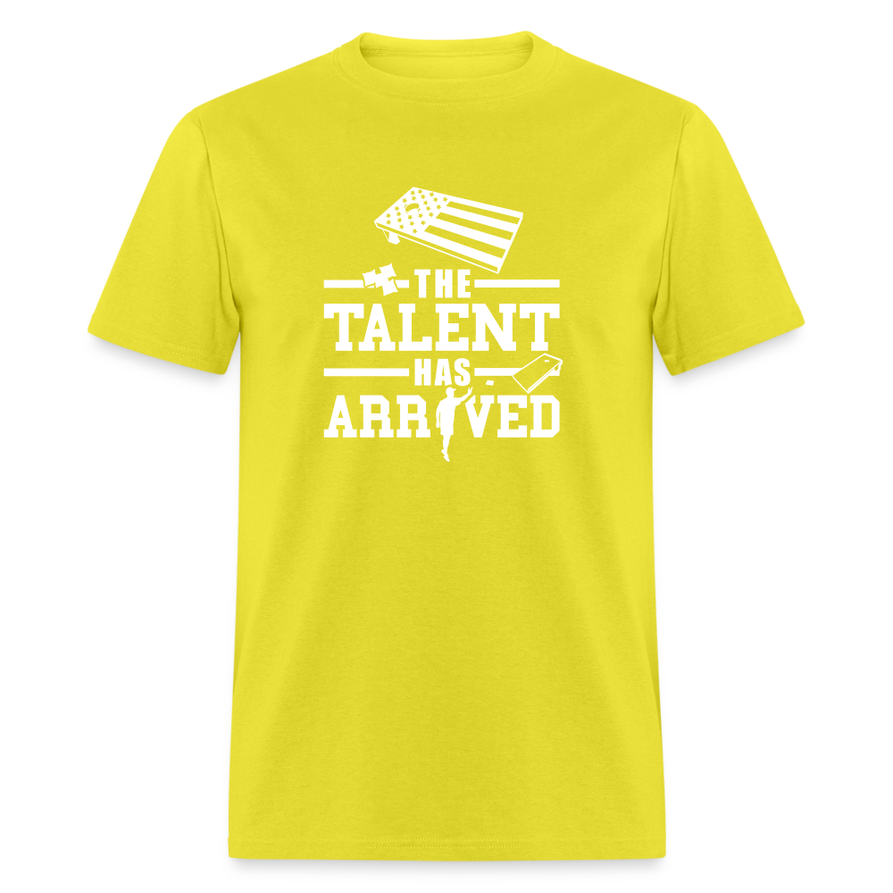 The Talent Has Arrived Cornhole Unisex Classic T-Shirt - yellow