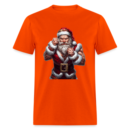 Bad Angry Santa (Design E) Unisex Classic T-Shirt - orange