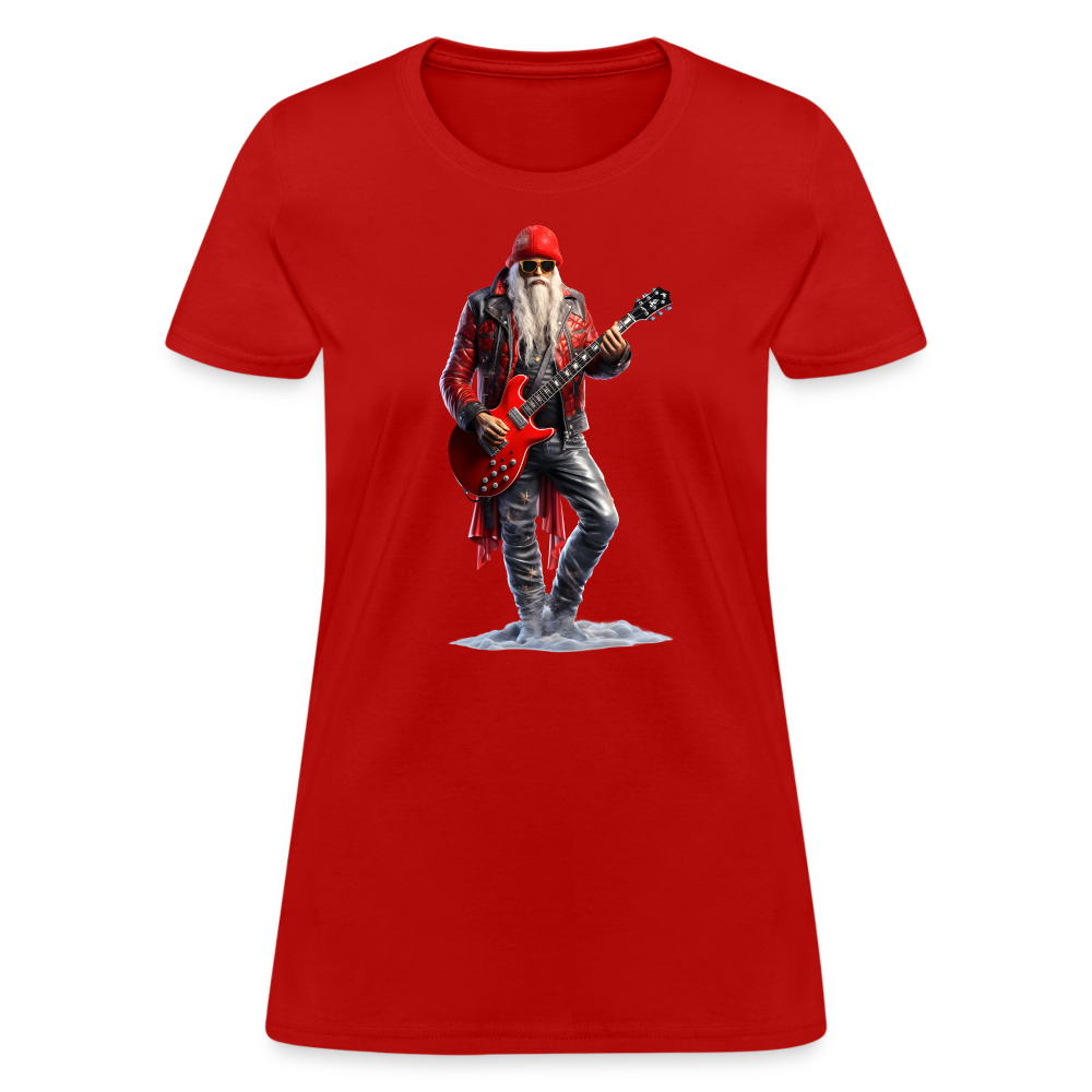 Santa Rock Star Women's T-Shirt - red