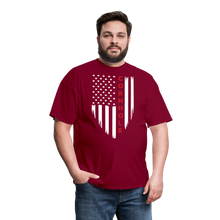 Cornhole American Flag Unisex Classic T-Shirt - burgundy