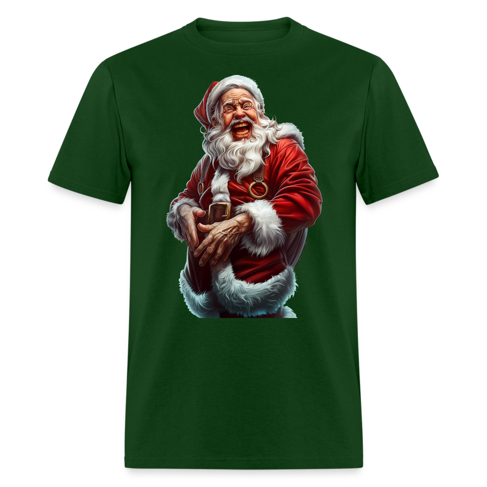 Maniac Bad Santa Laughing Unisex Classic T-Shirt - forest green