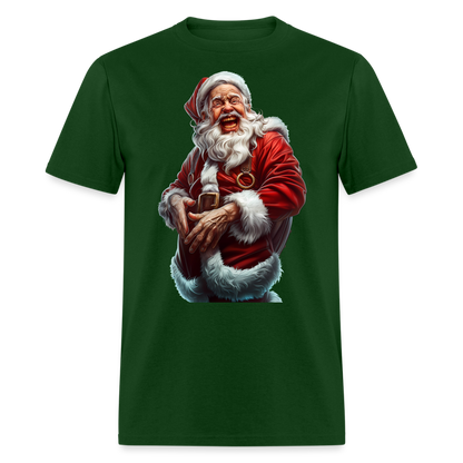 Maniac Bad Santa Laughing Unisex Classic T-Shirt - forest green