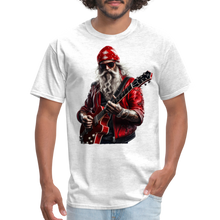 Santa in a Bandana Playing Guitar Unisex Classic T-Shirt - light heather gray