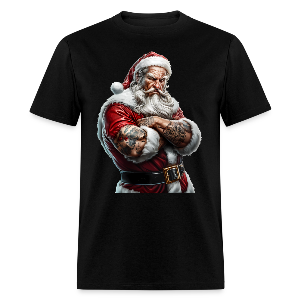 Bad Santa with Tattoos Unisex Classic T-Shirt - black